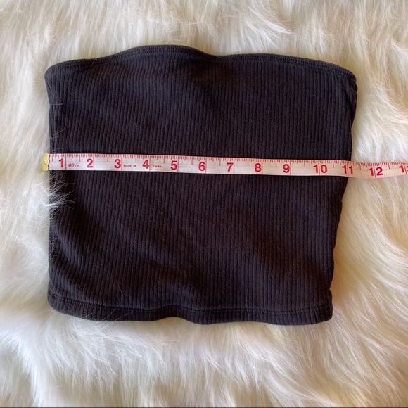 Hollister Black Ribbed Tube Top Women Small - Picture 6 of 9